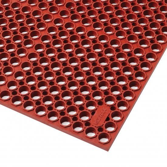 563 RD SANITOP KÜCHENMATTE DELUXE ROT-Matten-Welt